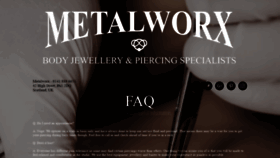 What Metalworxbodypiercing.com website looked like in 2019 (4 years ago)