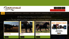 What Myhorseforsale.com website looked like in 2019 (4 years ago)