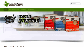 What Momentumfoods.com.au website looked like in 2019 (4 years ago)