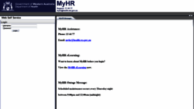 What Myhr.health.wa.gov.au website looked like in 2019 (4 years ago)