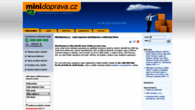 What Minidoprava.cz website looked like in 2019 (4 years ago)