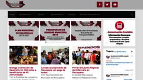 What Macuspana.gob.mx website looked like in 2019 (4 years ago)