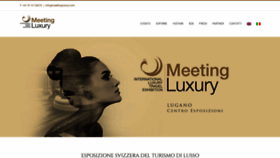 What Meetingluxury.com website looked like in 2019 (4 years ago)