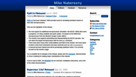What Mikenaberezny.com website looked like in 2019 (4 years ago)