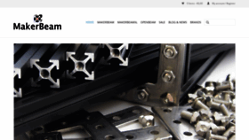 What Makerbeam.eu website looked like in 2019 (4 years ago)