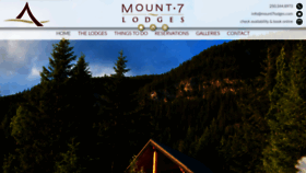 What Mount7lodges.com website looked like in 2019 (4 years ago)
