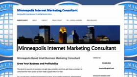 What Minneapolisinternetmarketingconsultant.com website looked like in 2019 (4 years ago)
