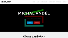 What Michalandel.cz website looked like in 2019 (4 years ago)