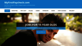 What Myfirstpaycheck.com website looked like in 2019 (4 years ago)