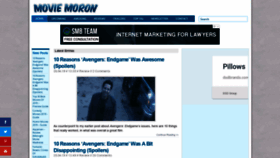 What Movie-moron.com website looked like in 2019 (4 years ago)