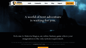 What Materiamagica.com website looked like in 2019 (4 years ago)