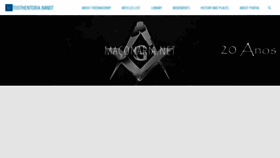 What Maconaria.net website looked like in 2019 (4 years ago)