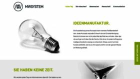 What Mwsystem.de website looked like in 2019 (4 years ago)