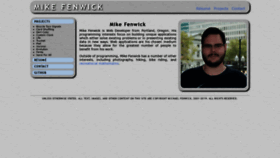 What Mikefenwick.com website looked like in 2019 (4 years ago)