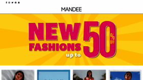 What Mandee.com website looked like in 2019 (4 years ago)