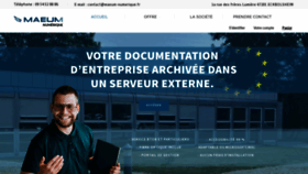 What Maeum-numerique.fr website looked like in 2019 (4 years ago)
