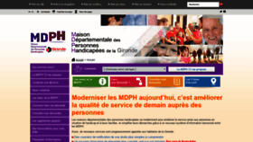 What Mdph33.fr website looked like in 2019 (4 years ago)