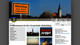 What Malching.de website looked like in 2019 (4 years ago)