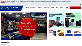 What Megacash.com.au website looked like in 2019 (4 years ago)