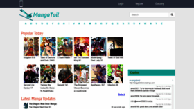 What Mangatail.com website looked like in 2019 (4 years ago)