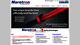 What Maretron.com website looked like in 2019 (4 years ago)