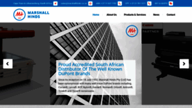 What Marshallhinds.co.za website looked like in 2019 (4 years ago)