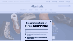 What Marshalls.com website looked like in 2019 (4 years ago)