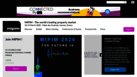 What Mipim.com website looked like in 2019 (4 years ago)