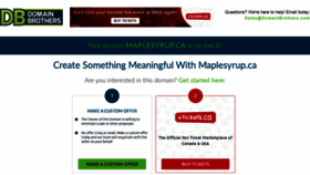 What Maplesyrup.ca website looked like in 2019 (4 years ago)