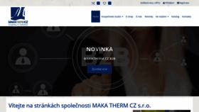 What Makatherm.cz website looked like in 2019 (4 years ago)