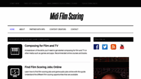 What Midifilmscoring.com website looked like in 2019 (4 years ago)