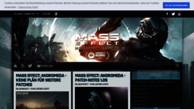 What Masseffect-game.de website looked like in 2019 (4 years ago)