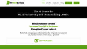 What Mymlmletters.com website looked like in 2019 (4 years ago)