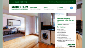 What Mchughandco.com website looked like in 2019 (4 years ago)