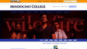 What Mendocino.edu website looked like in 2019 (4 years ago)