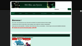 What Mathslycee.fr website looked like in 2019 (4 years ago)