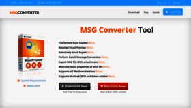 What Msgconverter.net website looked like in 2019 (4 years ago)