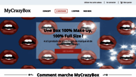 What Mycrazybox.fr website looked like in 2019 (4 years ago)
