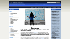 What Maths-france.fr website looked like in 2019 (4 years ago)