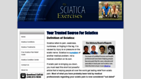 What Mysciaticaexercises.com website looked like in 2019 (4 years ago)