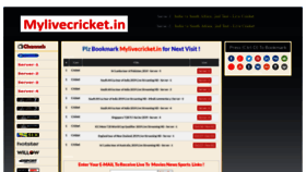 What Mylivecricket.in website looked like in 2019 (4 years ago)