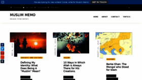 What Muslimmemo.com website looked like in 2019 (4 years ago)