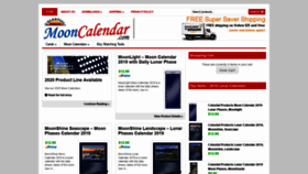 What Mooncalendar.com website looked like in 2019 (4 years ago)