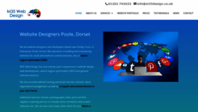 What M35design.co.uk website looked like in 2019 (4 years ago)