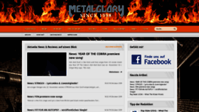What Metalglory.com website looked like in 2019 (4 years ago)