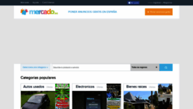 What Mercado.es website looked like in 2019 (4 years ago)
