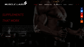 What Musclelabsusa.com website looked like in 2019 (4 years ago)