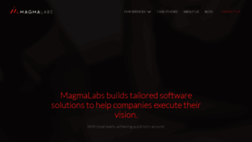 What Magmalabs.io website looked like in 2019 (4 years ago)