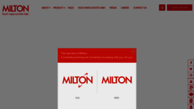 What Milton.in website looked like in 2019 (4 years ago)