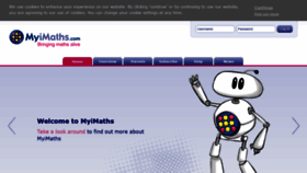 What Myimaths.com website looked like in 2019 (4 years ago)